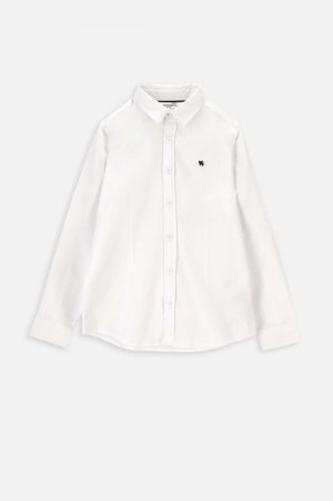 Детская хлопковая рубашка , белый Coccodrillo