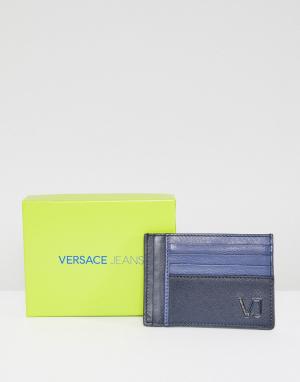 Темно-синяя кредитница Versace Jeans. Цвет: темно-синий