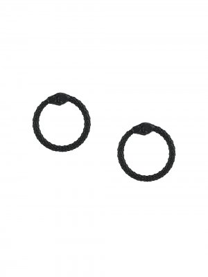 Серьги-кольца Uroboros Nove25. Цвет: черный