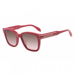 Солнцезащитные очки , бесцветный, красный Alexander McQueen. Цвет: бесцветный/прозрачный