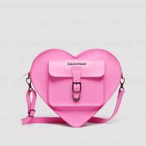 Рюкзак Heart Shaped Leather, розовый Dr. Martens