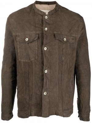 Куртка с эффектом потертости Giorgio Brato. Цвет: коричневый