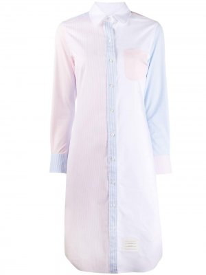 Платье с длинными рукавами Thom Browne. Цвет: розовый