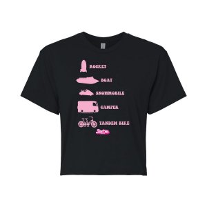 Укороченная футболка  Movie Vehicles для юниоров , черный Barbie