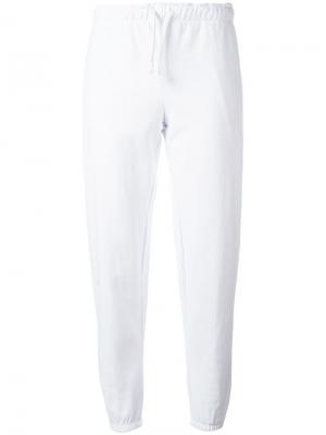Укороченные спортивные брюки Vetements. Цвет: белый