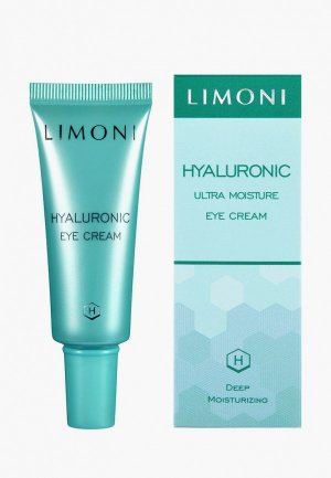 Крем для кожи вокруг глаз Limoni корейская увлажняющий / Гиалуроновая кислота Ниацинамид Коллаген Hyaluronic Ultra Moisture Eye Cream 25 ml. Цвет: белый