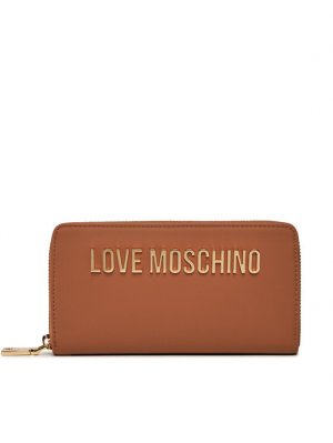 Большой женский кошелек Love Moschino, коричневый MOSCHINO