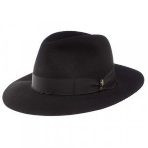 Шляпа , размер 58, черный Borsalino. Цвет: черный