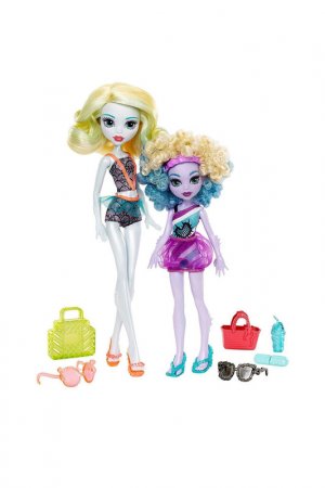Куклы Лагуна Блю и Келпи Monster High. Цвет: фиолетовый