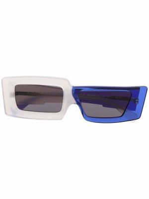 Солнцезащитные очки в двух тонах Kuboraum. Цвет: белый