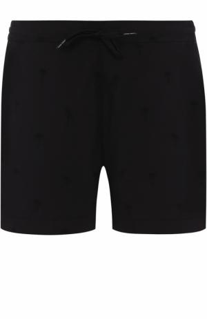 Хлопковые плавки-шорты с карманами Tomas Maier. Цвет: черный