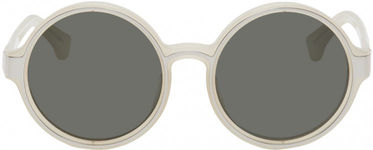 Белые солнцезащитные очки Linda Farrow Edition 83 C1 Dries Van Noten