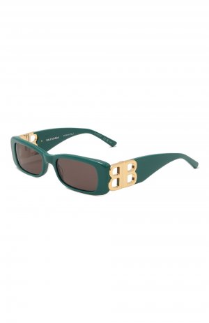 Солнцезащитные очки Balenciaga. Цвет: зелёный
