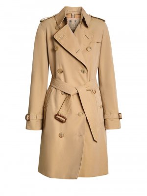 Двубортное пальто Kensington с поясом Burberry