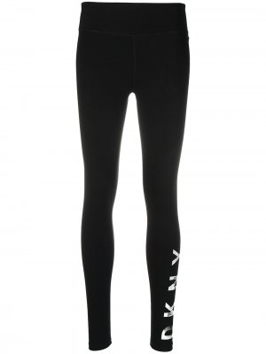 Спортивные брюки с средней посадки DKNY. Цвет: черный