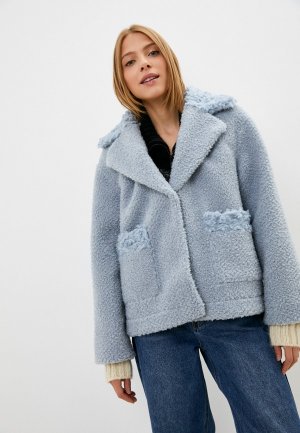 Шуба GRV Premium Furs. Цвет: голубой