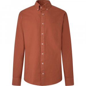 Рубашка с длинным рукавом Garment Dyed Oxford, красный Hackett