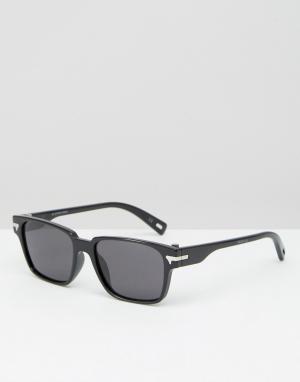Черные солнцезащитные очки в квадратной оправе Komar G-Star. Цвет: черный
