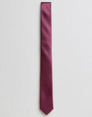 Однотонный галстук сливового цвета Devils Advocate. Цвет: красный