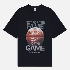 Мужская футболка Basketball Fame Reebok. Цвет: чёрный