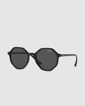 Черные солнцезащитные очки восьмиугольной формы, черный Vogue