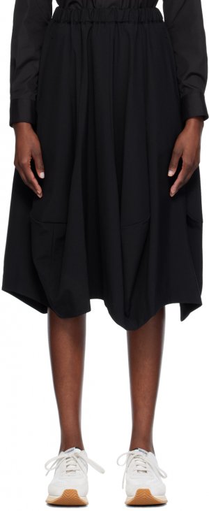 Черная юбка-миди со вставками Comme Des Garcons, цвет Black Garçons