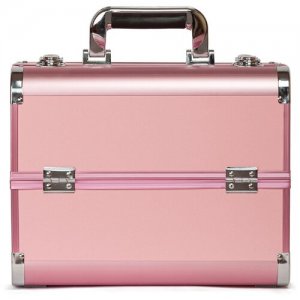 Металлический кейс для визажистов S-7364P розовый IsmatDecor. Цвет: розовый