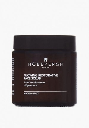 Скраб для лица Hobepergh Asiago Glowing Restorative Face Scrub, восстанавливающий, сияния, 90 мл. Цвет: прозрачный