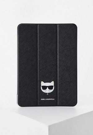 Чехол для iPad Karl Lagerfeld Pro 11 (2021), PU Saffiano Choupette heads Folio Black. Цвет: черный