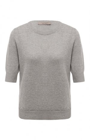 Пуловер из шерсти и вискозы D.Exterior. Цвет: серый