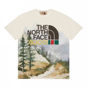 Футболка x North Face с принтом Trail Gucci
