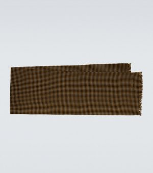 Шерстяной шарф в клетку , коричневый Tom Ford