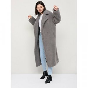 Пальто , размер 48, серый ALEF. Цвет: серый