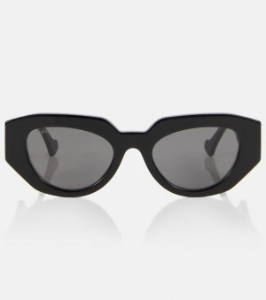 Солнцезащитные очки с геометрическим рисунком , черный Gucci