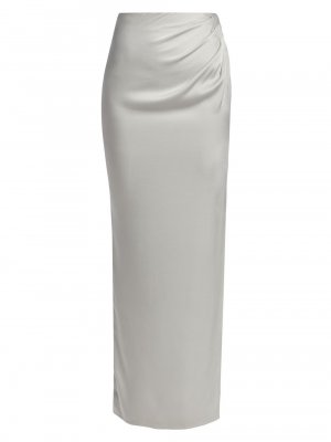 Асимметричная юбка макси с драпировкой x Law Roach Hervé Léger