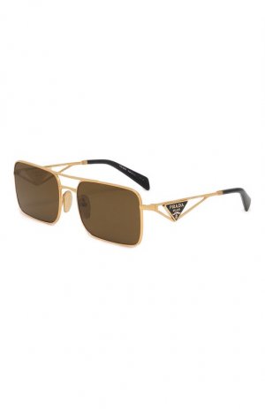 Солнцезащитные очки Prada. Цвет: коричневый