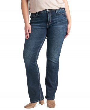 Джинсы suki slim bootcut больших размеров, короткие и стандартной длины Silver Jeans Co.
