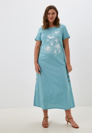 Платье BrandStoff. Цвет: голубой