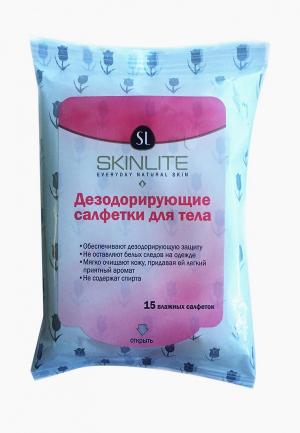 Влажные салфетки Skinlite 15 шт, набор из 2 уп. Цвет: прозрачный