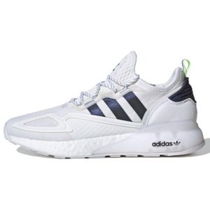 Adidas ZX 2K Boost White Iridescent Core Black Unisex Sneakers Cloud-White Supplier-Color FX8489