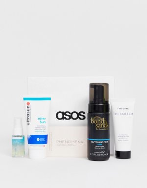 Набор средств для загара и защиты от солнца ASOS Beauty Extras. Цвет: бесцветный