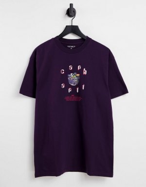 Фиолетовая футболка с принтом на спине Unite-Фиолетовый цвет Carhartt WIP