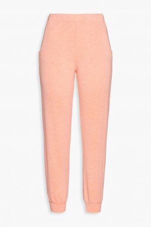 Укороченные спортивные брюки из махровой ткани меланжевого цвета , коралл Monrow