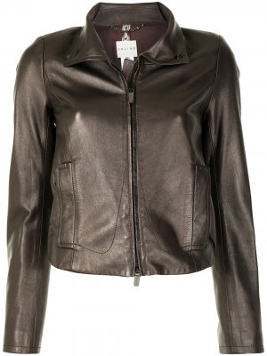 Куртка pre-owned на молнии Céline. Цвет: коричневый