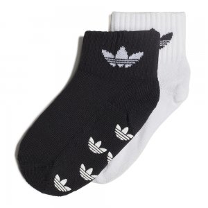 Детские носки adidas Slip Sock Originals. Цвет: черно-белый