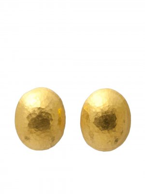 Золотые серьги-гвоздики Spell Jordan Gurhan. Цвет: желтый