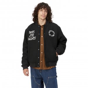 Work Varsity Bomber CARHARTT. Цвет: черный