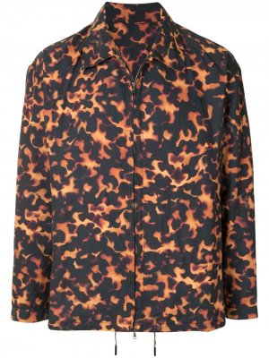 Легкая куртка с принтом Qasimi. Цвет: оранжевый