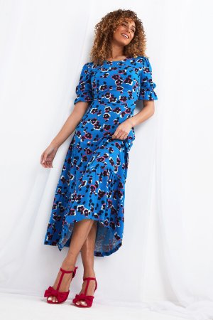Очаровательное платье с животным принтом , синий Joe Browns