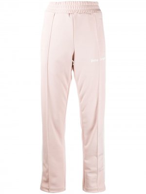 Спортивные брюки с лампасами Palm Angels. Цвет: розовый